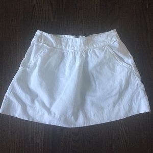 J crew size 0 White Skirt with pockets