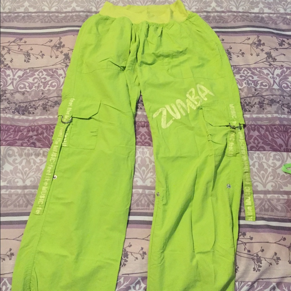 Lime green Zumba cargos