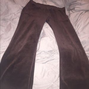 Brown Juicy Couture Velour Tracksuit Pants