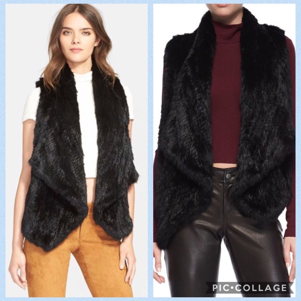 Luxurious Rabbit Fur & 💯Cashmere Vest