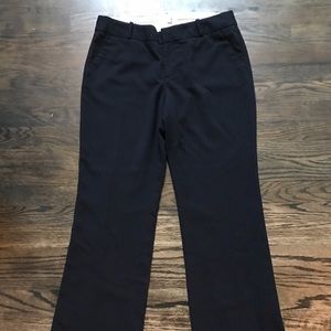 Banana Republic Martin Fit pants in navy pinstripe