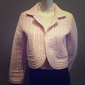 Linda Allard Ellen Tracy Quilted Bolero Jacket