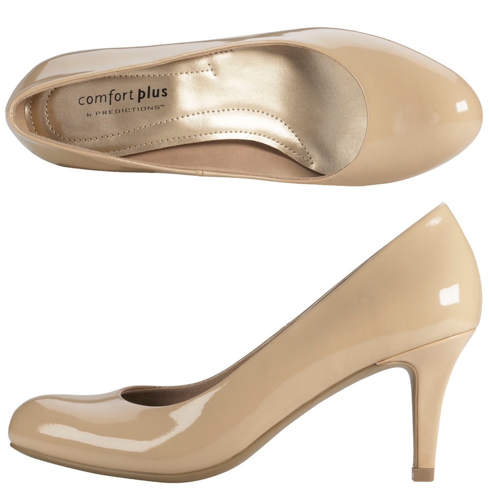 Karmen Pump patent leather comfort heels sz 6