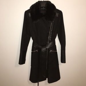 Via Spiga black dress coat