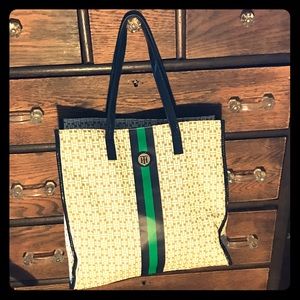 Tommy Hilfiger lined canvas tote