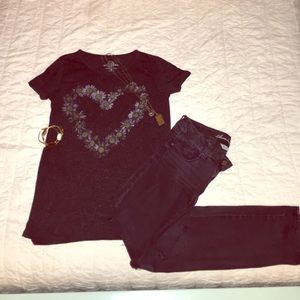 Free People inspired flower tee