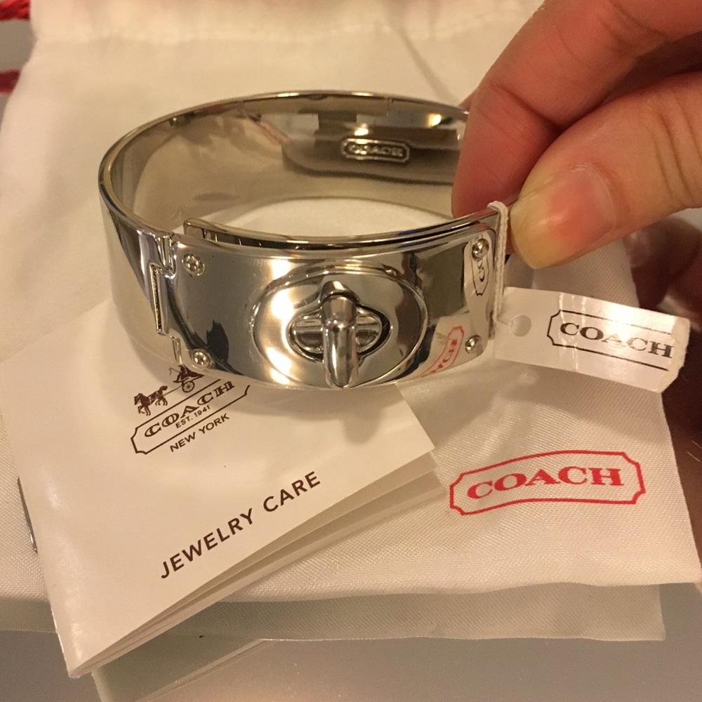 **NWT**Coach Cuff Bracelet with Turn-Lock