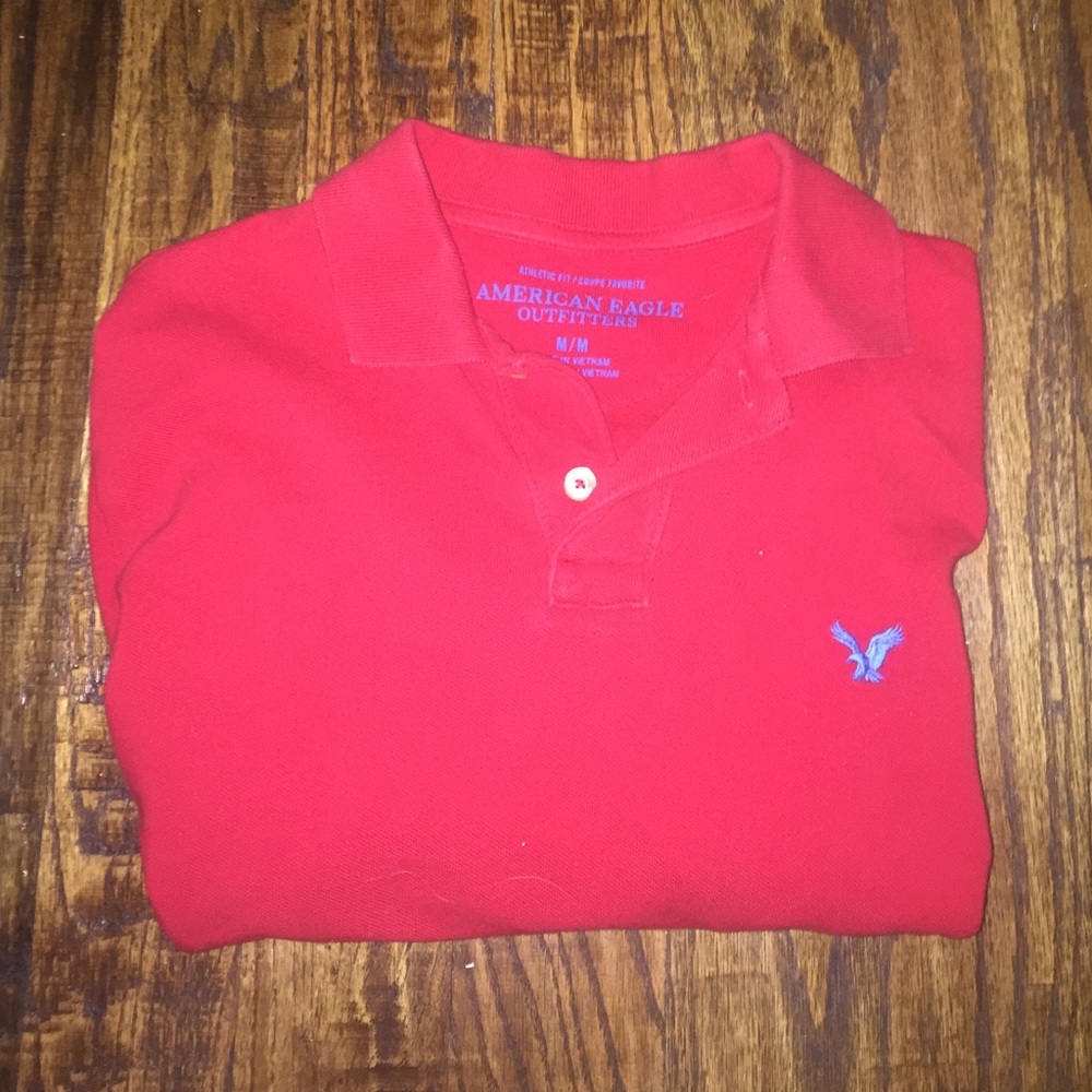 American Eagle Red Polo