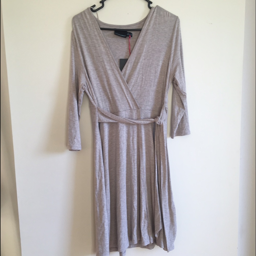 Cynthia Rowley ¾ length Sleeve Faux Wrap Dress