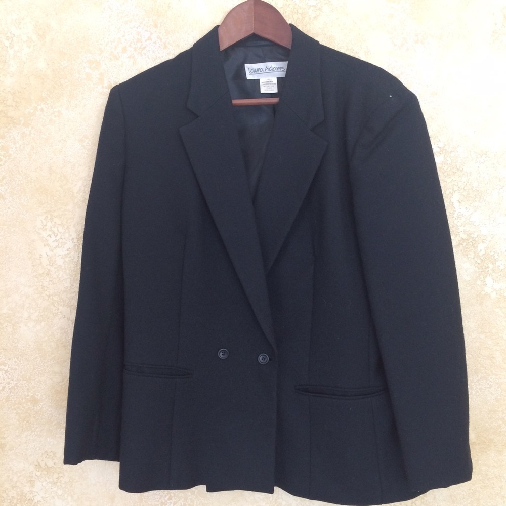 Laura Adams Black Suit Jacket