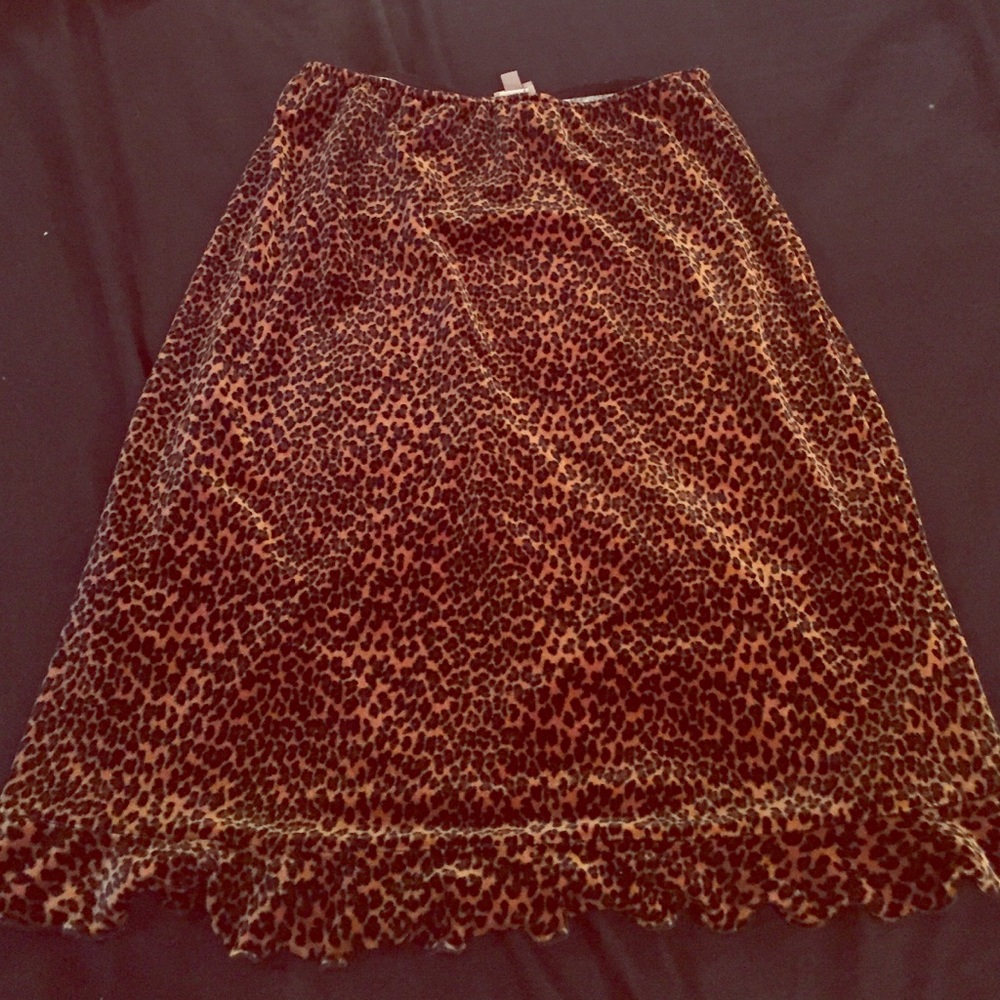 F.L. Malik Leopard Skirt