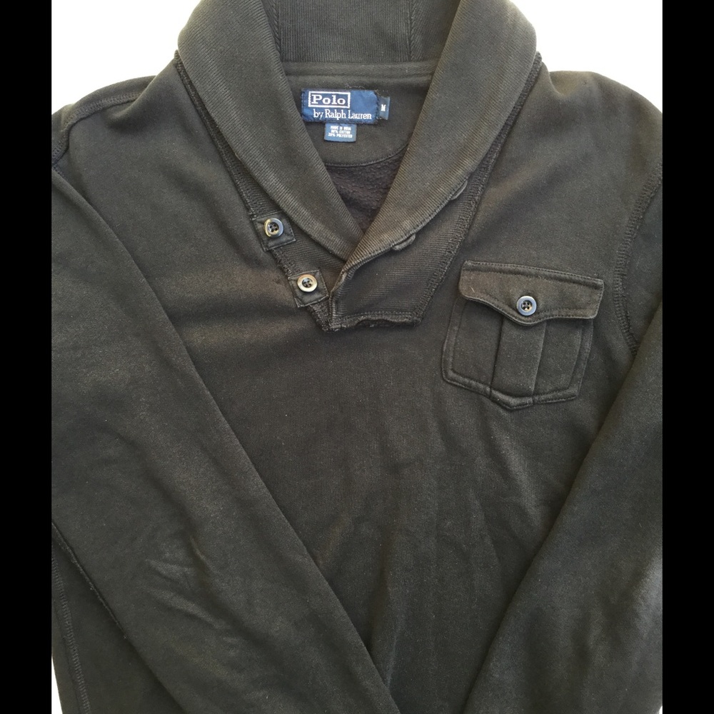 Ralph Lauren Men's Modern Style Shawl Neck Sweater