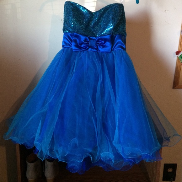New with tag blue fancy dress - Picture 1 of 4