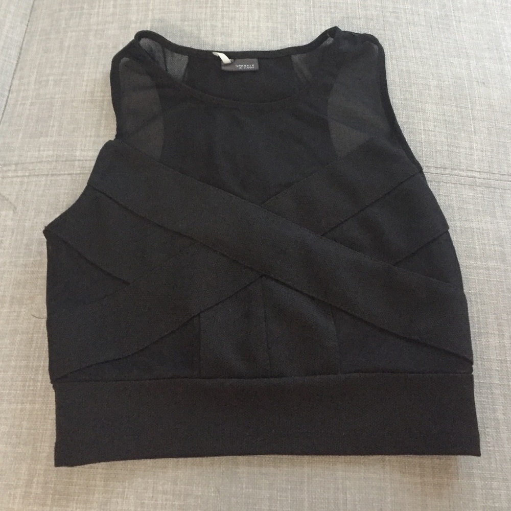 Sparkle and Fade Crop Top