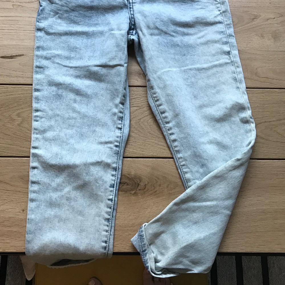 Slim boyfriend washed jeans
