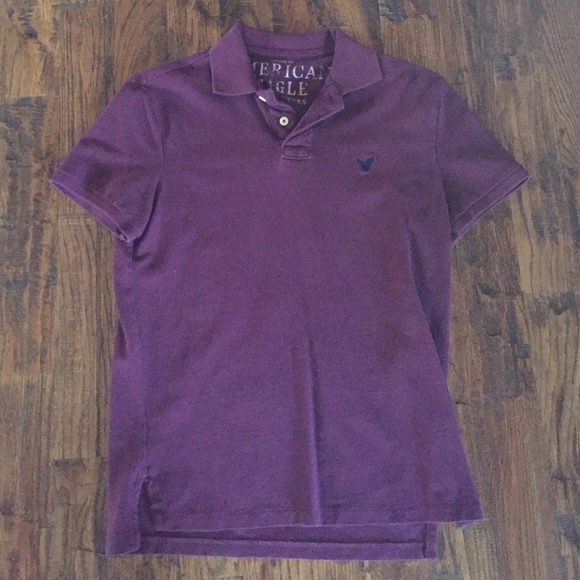 American Eagle Maroon Polo - Picture 2 of 2