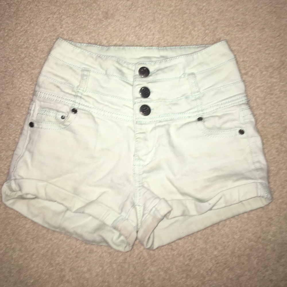 Mint Green Highwaisted Shorts