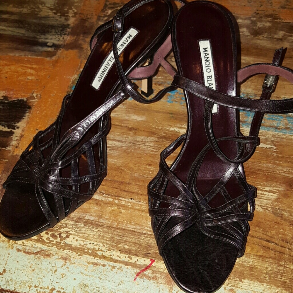 Manolo Blahnik Strappy Heels