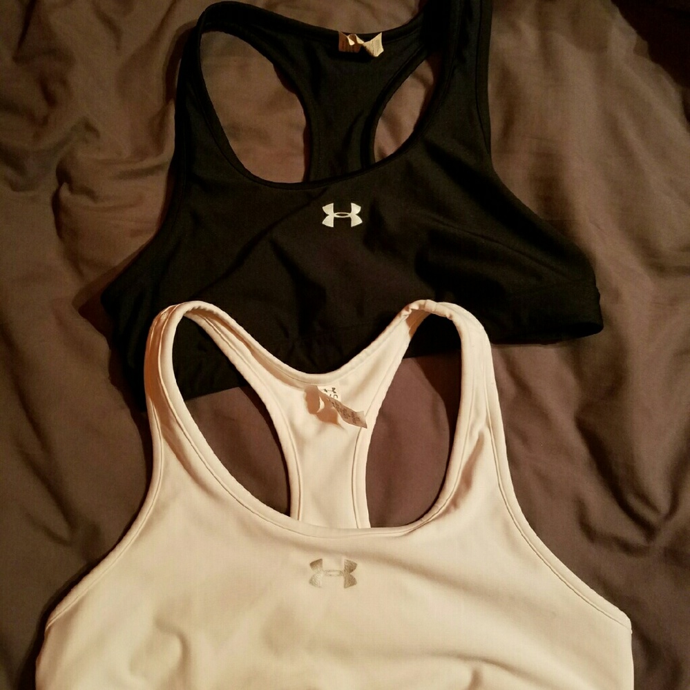 2 under armour sports bras L