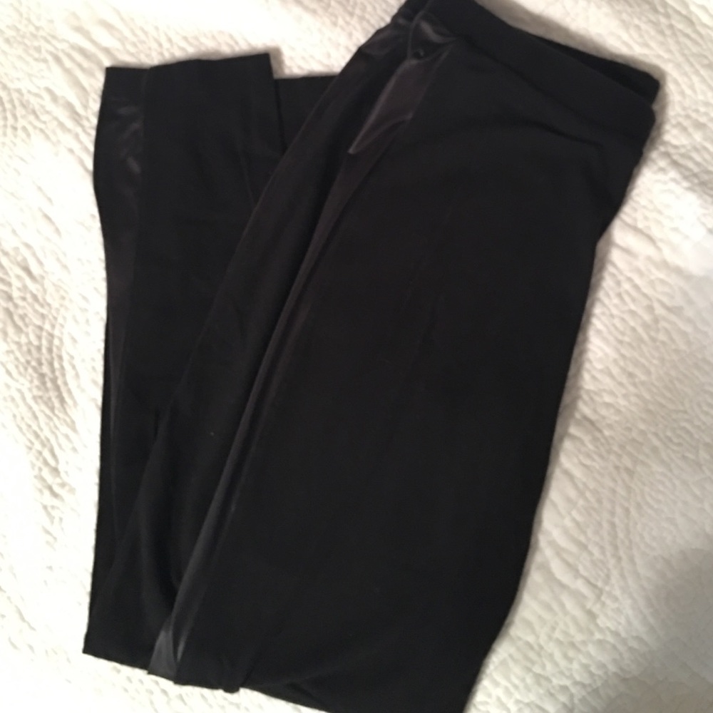 Old Navy Black Pleather Leggings
