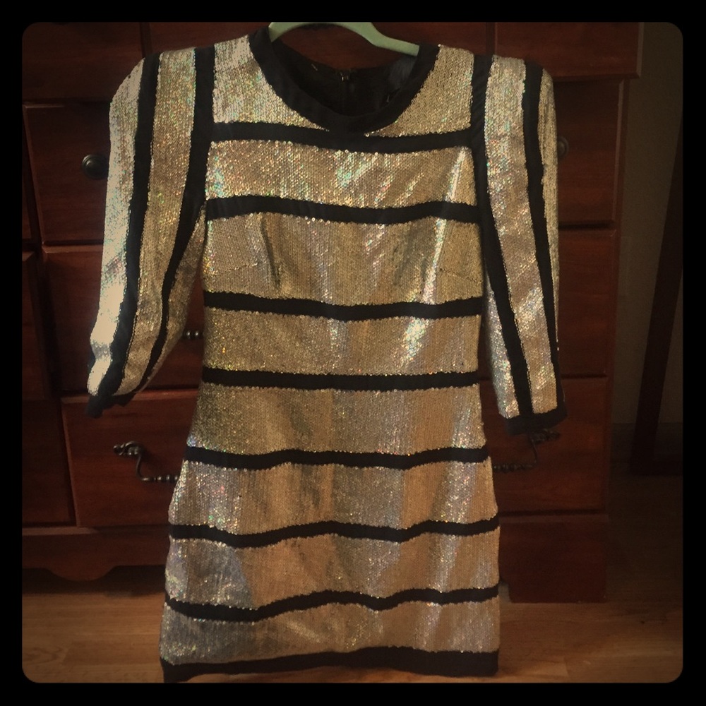 Basix sequin mini dress, like Parker. Sz 4