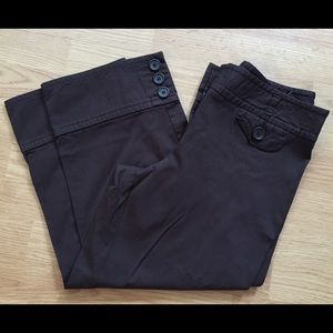 Dark brown Loft Capris