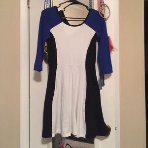 Express fit and flare dress. Size med.