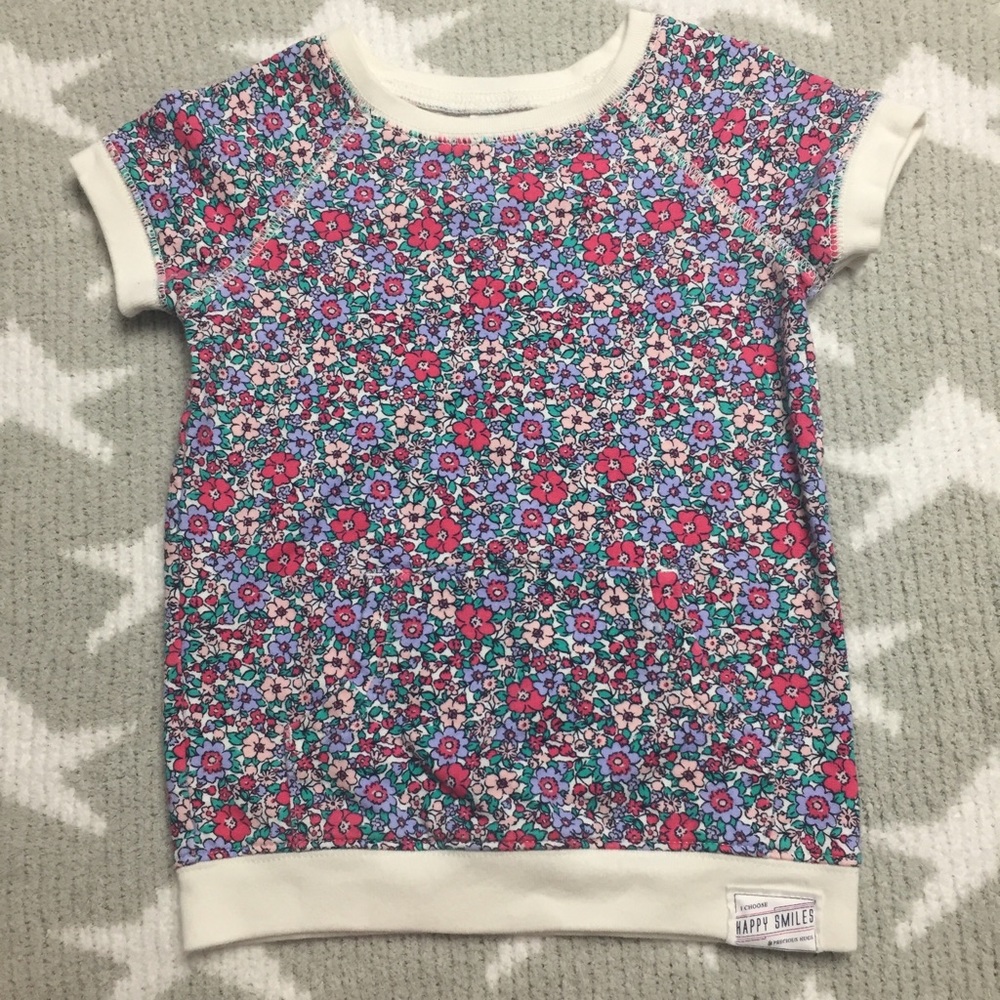 Carter's 2t girl's short sleeved sweatshirt
