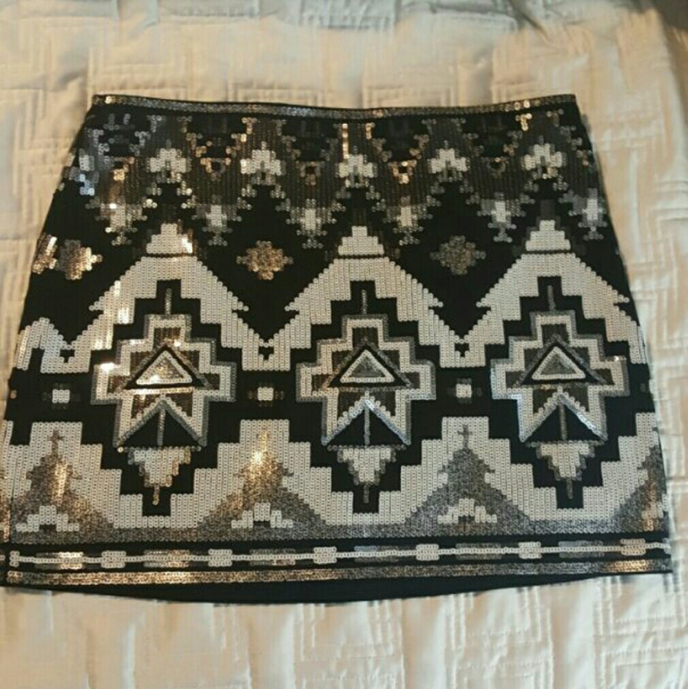 Express sequin skirt M