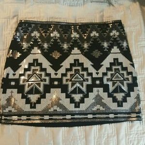 Express sequin skirt M
