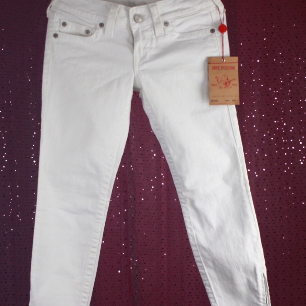 New Beautiful white true religion jeans