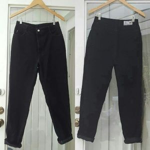 Vintage Bongo black high waisted mom jeans