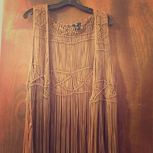 H&M fringe vest