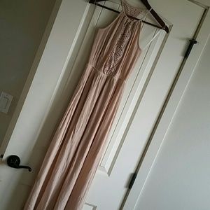 Blush/dusty rose maxi dress