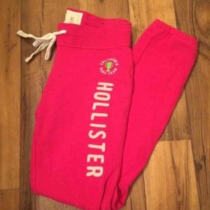 Pink Hollister banded sweats