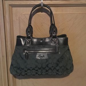 Evergreen Printed Coach Bag