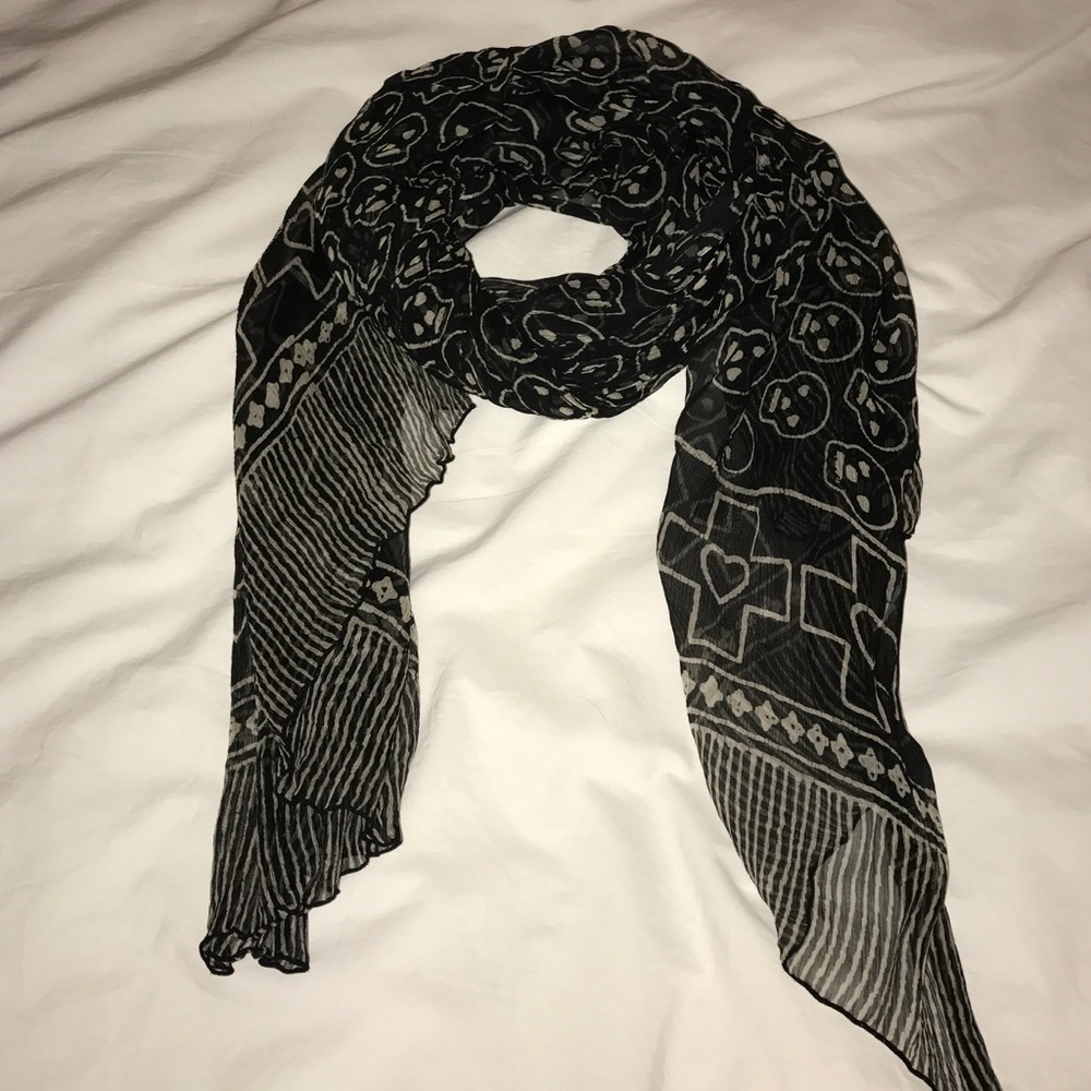 Silk skull scarf
