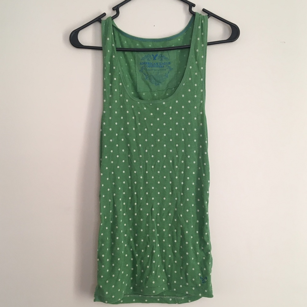 American Eagle polka dot tank