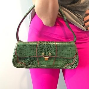 Hilfiger leather alligator skin purse