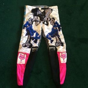 Retro motocross riding pants
