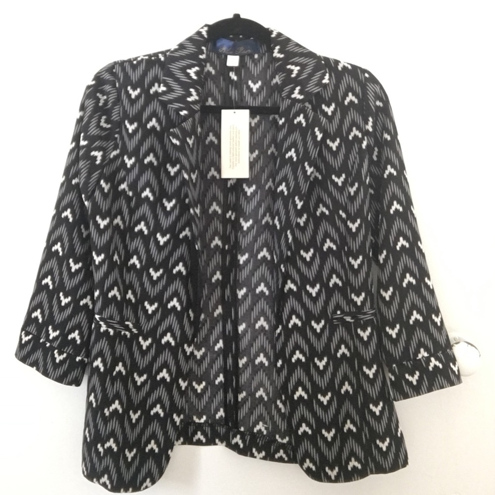 Printed boyfriend blazer- NWT