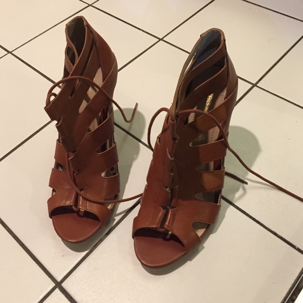 BCBG Generation strappy heels.