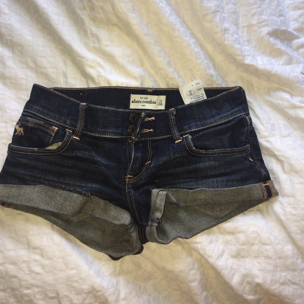 abercrombie jean shorts