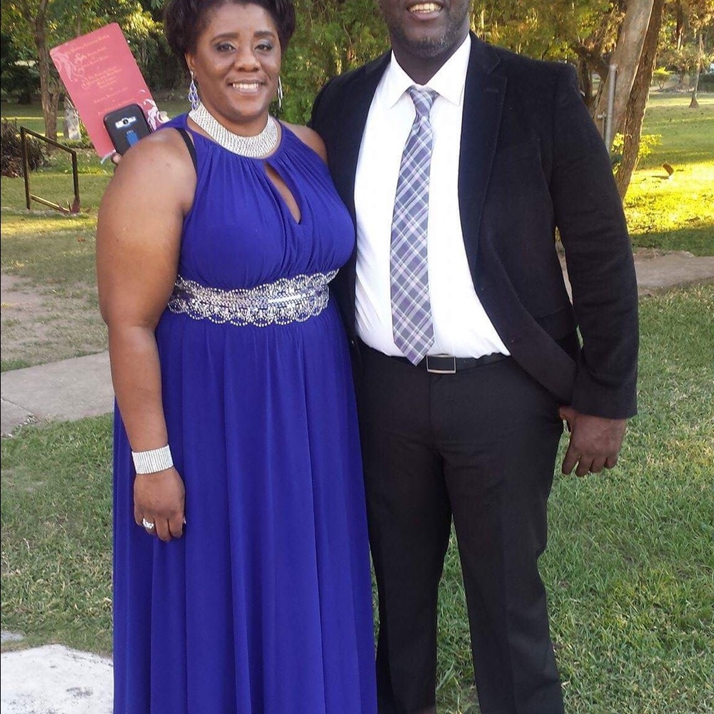 Royal blue dress