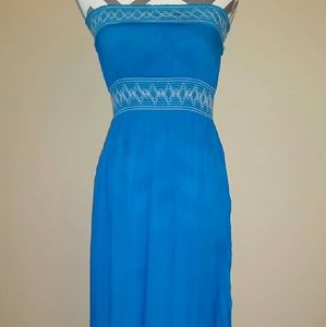 Long blue Maxi dress