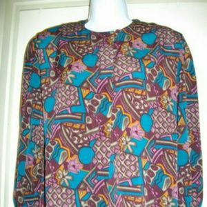 Harve Benard Multicolored Long Sleeve PM Top