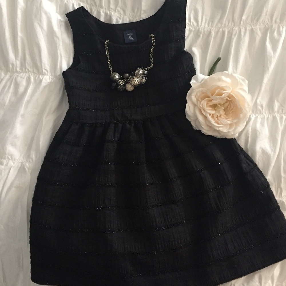 Fancy sparkly little black dress
