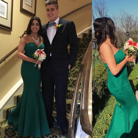 Emerald Green prom dress