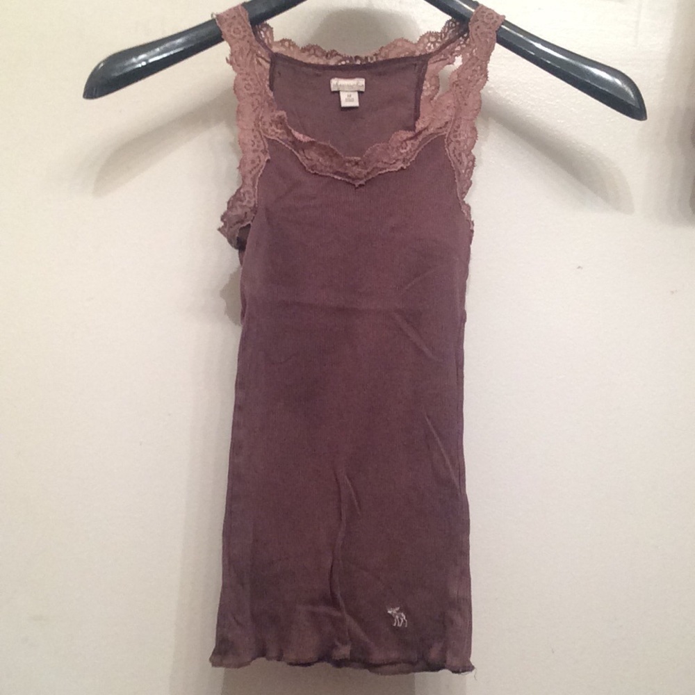 Abercrombie brown lace tank top