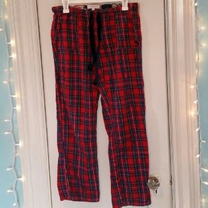 Red Plaid Abercrombie and Fitch Pajama Pants M